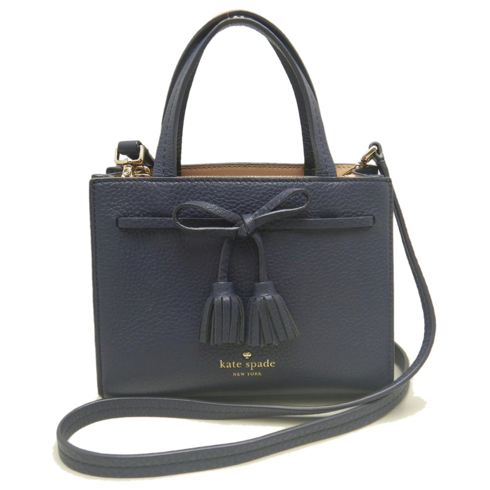Kate Spade Hayes Street Mini Isobel PXRU7814 Handbag, Leather, Blue, Women's ...